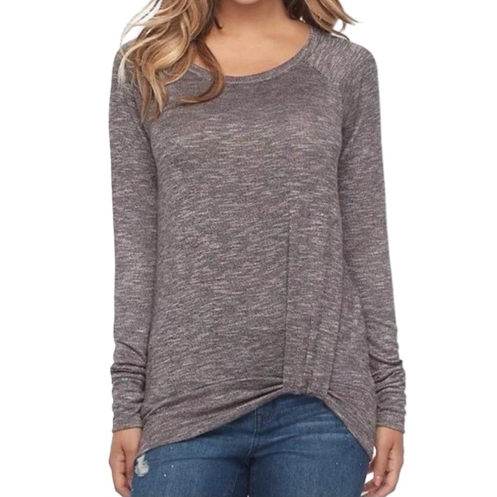 EUC Juicy Couture‎ long sleeve knot knit top